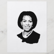 Michelle Obama outline Custom Flyer