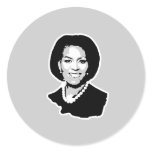 Michelle Obama T-shirt Round Sticker