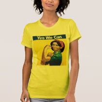 Michelle the Riveter - Yes we can.png t-shirts