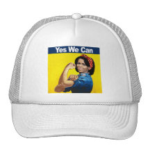 Michelle the Riveter - Yes we can.png Trucker Hats