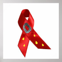 Michigan Fan Awareness Ribbon Poster