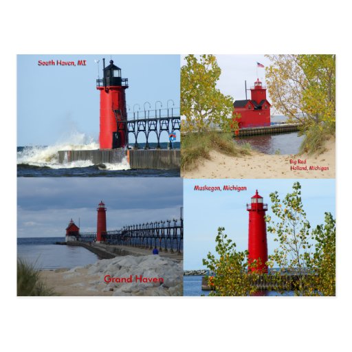 Michigan Lighthouses Postcards