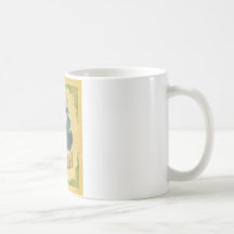 Michigan Map With Lovely Birds Coffee Mugs