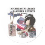 Michigan Military Families Benefit stickers