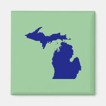 Michigan Outline Magnets