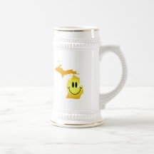 Michigan Smiley Face Coffee Mug