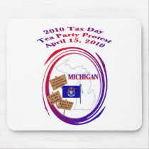 Michigan Tax Day Tea Party Protest Mousepad