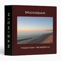 Michigan Vacation Memories Custom Binder