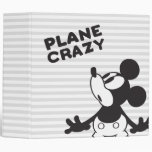 Mickey Plane Crazy 2 3 Ring Binders
