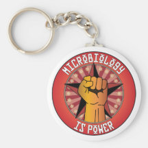 Microbiology Is Power Key Chain