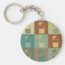 Microbiology Pop Art Keychains