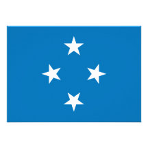 Micronesia Flag Custom Invitations