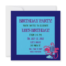 Microphone Birthday Party Invitations