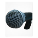 Microphone close up mic cutout design custom announcement