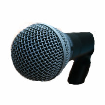 Microphone close up mic cutout design acrylic cut out