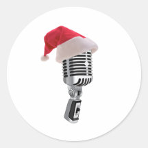 microphone de père Noël Adhésif