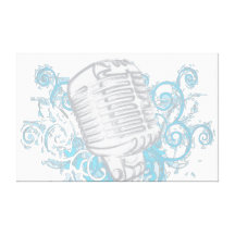 Microphone Impressions Sur Toile