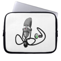 Microphone laptop sleeve
