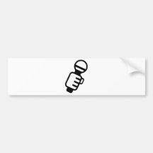 Microphone Music Singer Bumper Stickers