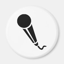 Microphone Refrigerator Magnet