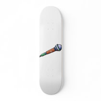 Microphone Simple Abstract facing right Skateboard Decks