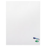 Microphone Small Stand Blue and Green Graphic letterhead