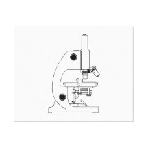 Microscope de la Science Impression Sur Toile