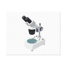 Microscope de la Science Toile Tendue Sur Châssis