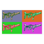 Microscope Pop Art Rectangular Stickers
