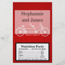 Microwave Popcorn Wrapper Crimson Red Double Bike Flyer Design