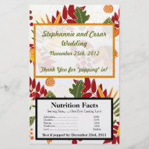 Microwave Popcorn Wrapper Fall Foliage Leaves Personalized Flyer
