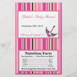 Microwave Popcorn Wrapper Girly Pink Punk Skull Personalized Flyer