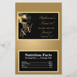 Microwave Popcorn Wrapper Mis XV Gold Flyer Design