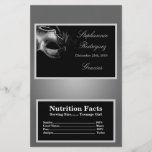 Microwave Popcorn Wrapper Mis XV Silver Flyer Design