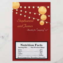 Microwave Popcorn Wrapper Paper Lanterns on Red Flyer