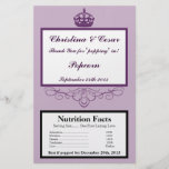 Microwave Popcorn Wrapper Royal Purple Crown/Swirl Flyers