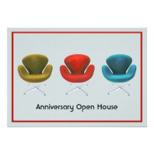 Mid Century Modern Customizable Special Event Announcements