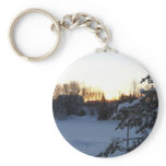 Mid January Winter Sunrise Key Chains