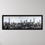 Mid-New York skyline Photo 1931 Poster