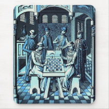 Middle ages Chess Game Mousepad