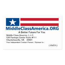 Middle Class America - Business Card