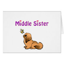 middle sister greeting cards