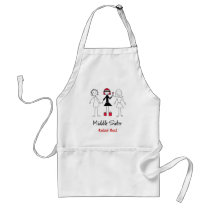 Middle Sister Rebel Red Apron