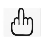 Middlefinger - Fuck you postcards