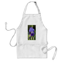 Midinight Iris Floral Gardener's Apron