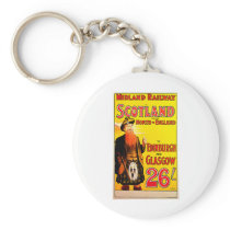 Midland Railway Scotland Bagpipe Kilt Travel Art