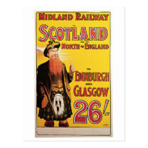 Midland Railway to Scotland Post Card