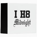 midnight 3 ring binders