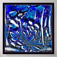 midnight abstraction print