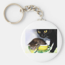 Midnight and Ava Keychains